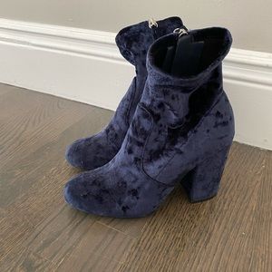 Steve Madden Crushed Velvet Booties